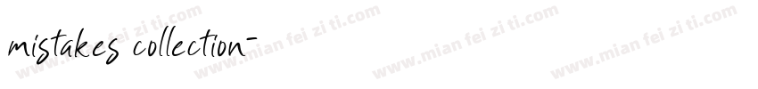 mistakes collection字体转换